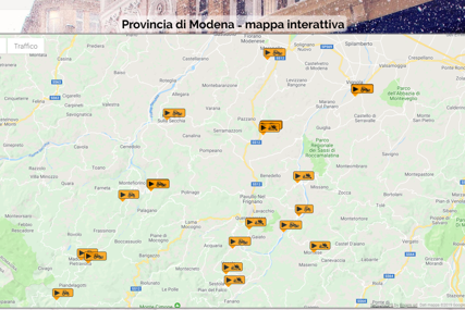 ServizioGPS – Mappa della provincia di Modena ServizioGPS - Mappa della provincia di Modena