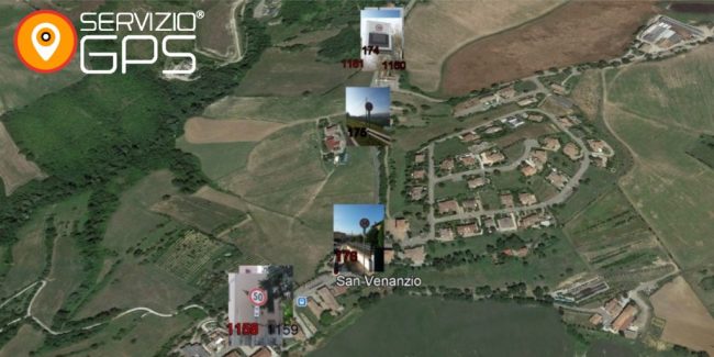 ServizioGPS – Mappa satellitare con cartelli stradali ServizioGPS - Mappa satellitare con cartelli stradali
